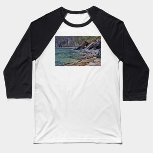 Hartland Quay Cliff Face Devon Baseball T-Shirt